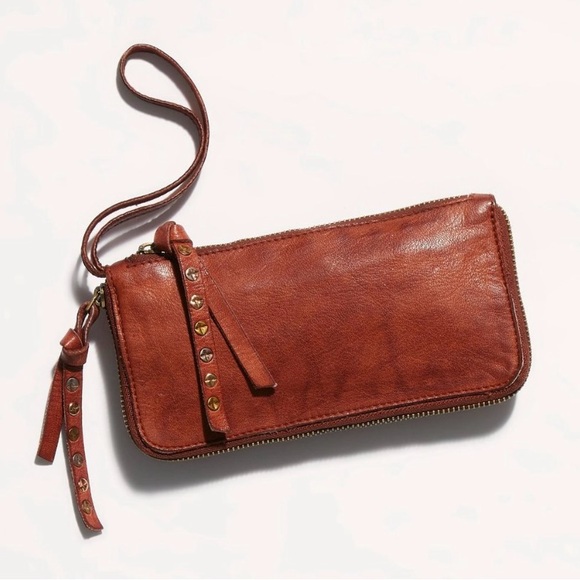 NWT Free People Distressed Wallet - Cognac - Picture 2 of 8